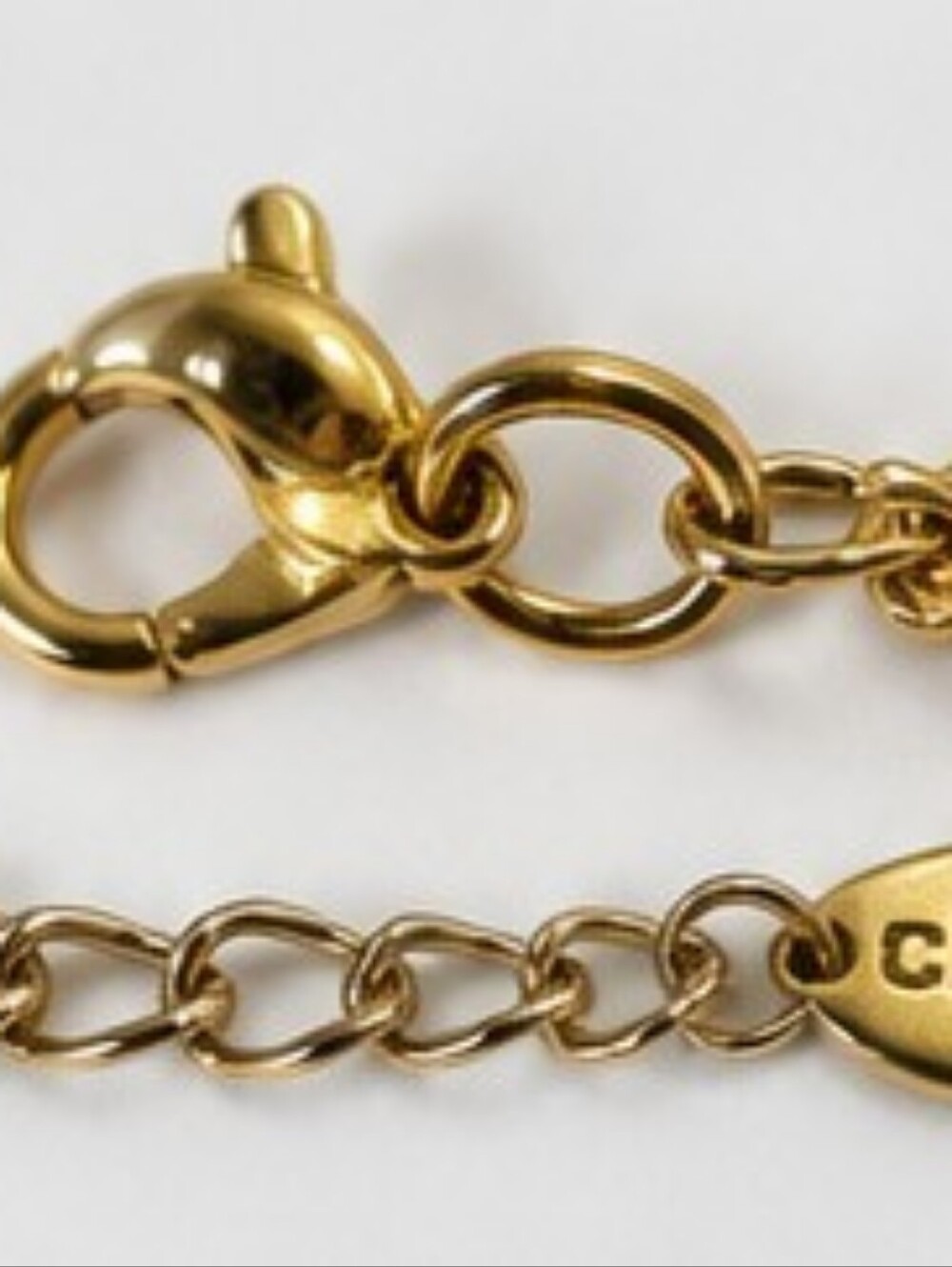 Chico's Long Gold Tone Hammered Station Necklace 33" Statement Layering Necklace - Picture 5 of 6
